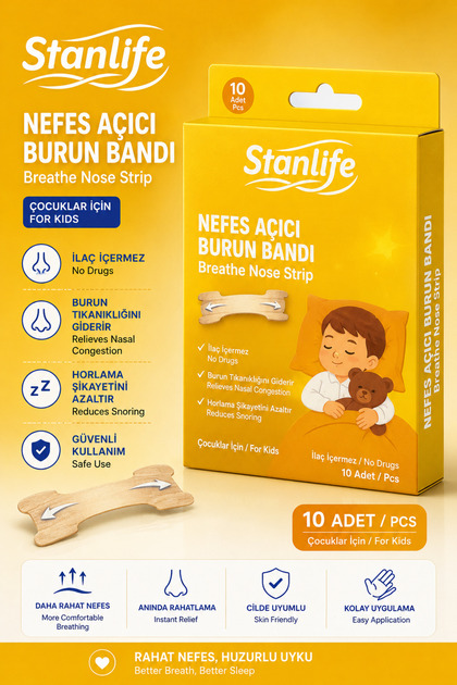 Çocuk nefes acıcı Burun Bandı 10'lu