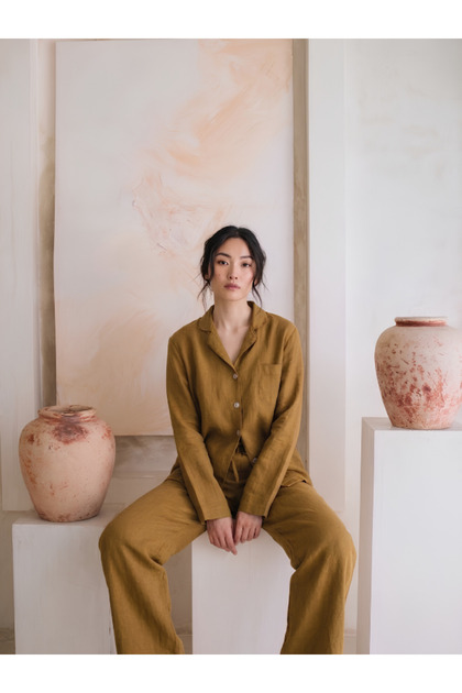 Lona Kadın Pijama Takım Gold