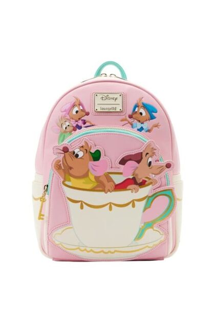 Bandai pink Toy Story Womens Double Strap Shoulder Bag Purse PU Backpack High Quality Cartoon Leisur