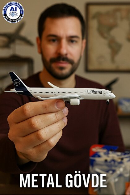 Metal Gövde Majorette Lufthansa Airbus A350 900 Ucak Modeli 11 Cm Serbest Tekerlek 1:64 Ölçek