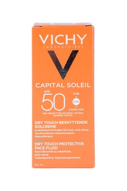 سائل الوجه المطفأ اللمعة Ideal Soleil - لمسة جافة SPF50+، 50 مل