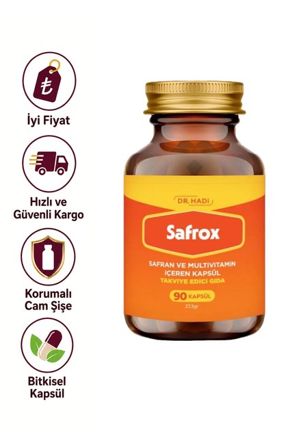 DR HADI Safrox Safran ve Multivitamin içeren 90 Kapsül - Fiyatı
