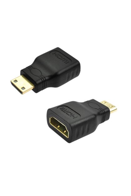 1PCS Mini HDMI Male to Standard HDMI Female Adapter Type-C to Type-A Supports 1080P@60Hz for DSLR Ca