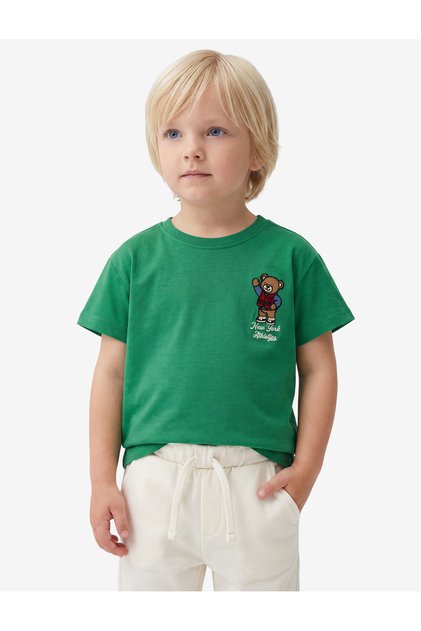 Cotton Short Sleeve Crew Neck Printed T-Shirt