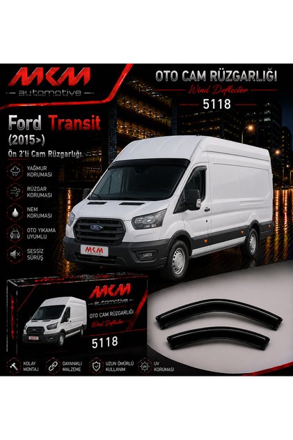 Ford Transit Ön Mugen Cam Rüzgarlığı 2015 Ve Üzeri