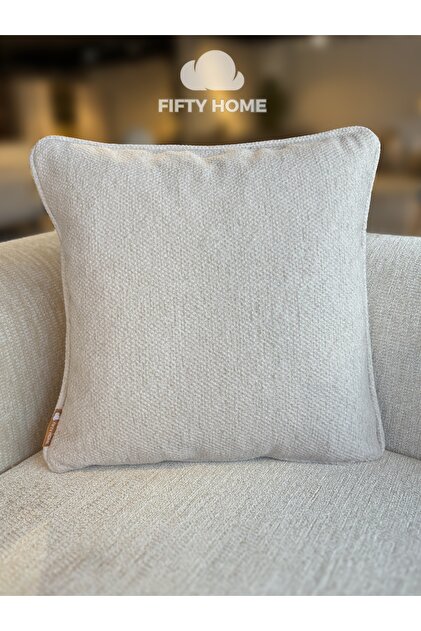 1 Piece Decorative Cushion Cover with Zipper Teddy Fabric - Pillowcase