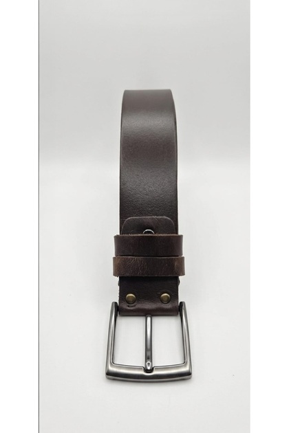 Genuine Buffalo Leather Handmade Men's Belt (3.5 cm)