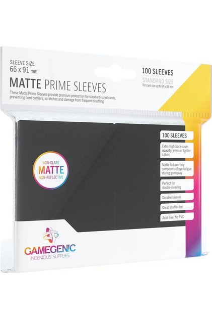 Sleeves: Gamegenic (x100) - أسود | Black