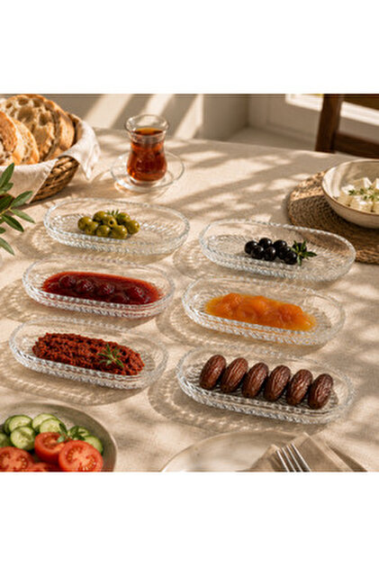 Paşabahçe 54663 Tokio 6'lı Servis Meze Cam Sunum Tabağı - Fiyatı
