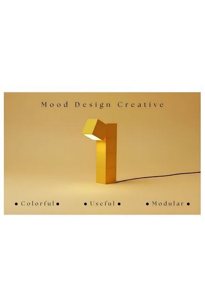 BLOCK CUBE DECORATIVE LAMP - BLOK KÜP DEKORATİF ÇOKLU MASA VE YER LAMBASI (5 KÜPLÜ)