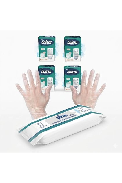 Absorbent Underwear Medium 120 Pieces with Wet Wipes and Gloves in a Bag as a Gift
