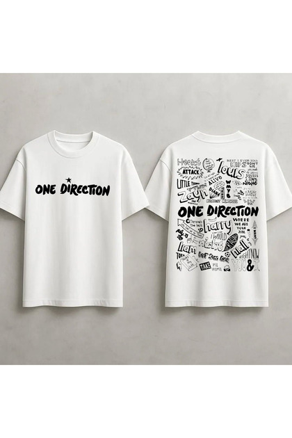 One Direction Printed Unisex 100% Cotton Oversize T-Shirt