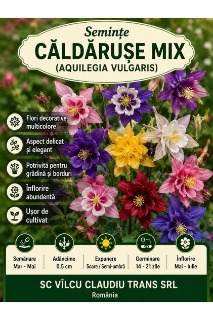 Semințe Căldărușe Mix (Aquilegia Vulgaris)