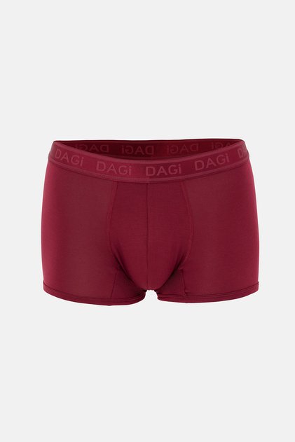 Boxer uni din micro modal, roșu claret
