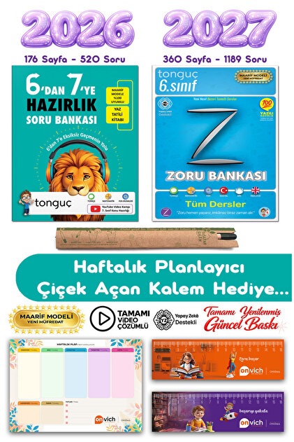 Tonguç Yayınları 7. Sınıf 6 dan 7 ye Hazırlık Soru Bankası - 6