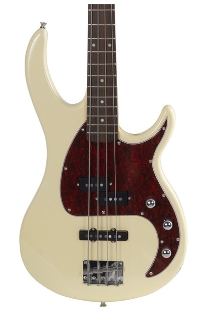 Chitară bas Milestone 4 Ivory
