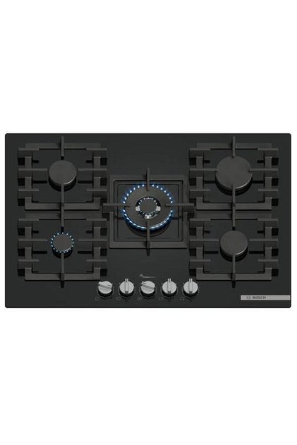 Plită încorporabilă pe gaz PPQ7A6I40, 5 arzătoare, Selectare flacără, Arzător wok, Grătar din fontă, 75 cm