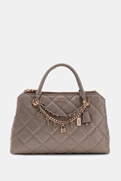 Guess ECO ALDITH MINI TOP HNDLE FLAP Kadın Siyah Mini Çanta