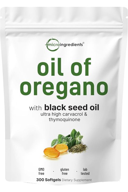 Oil of Oregano Softgels, 300 Softgels Usa Menşeii