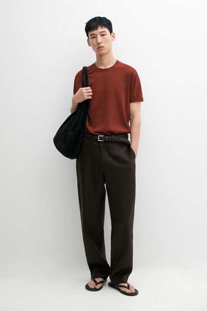 Total look %100 keten pantolon