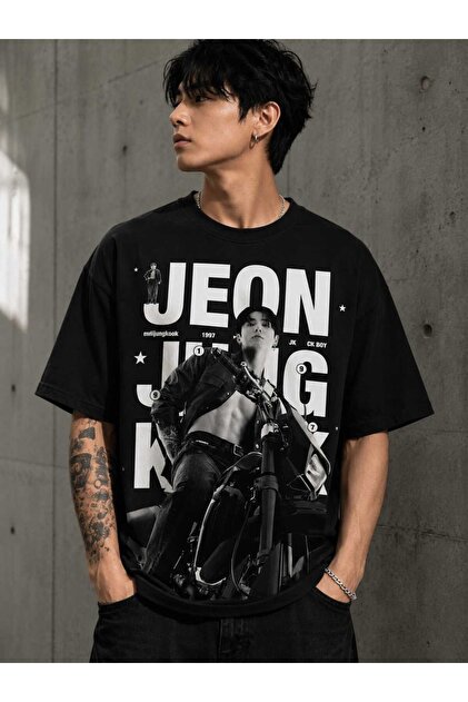puolikuu Arirang World Tour BTS Baskılı Oversize Tshirt - Fiyatı