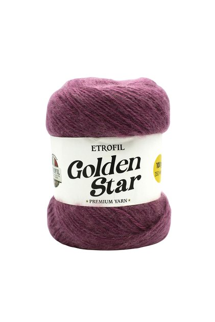 Golden Star Knitting Yarn Light Purple 75% Premium Acrylic 25% Organic Merino Wool 100g 350m (76000)