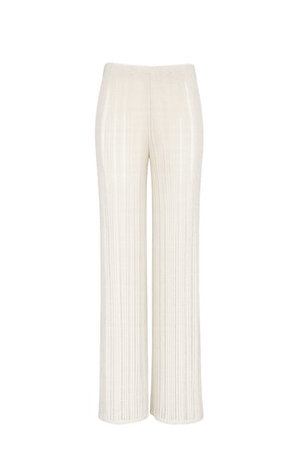 Guipur Knitwear Beige Beach Pants