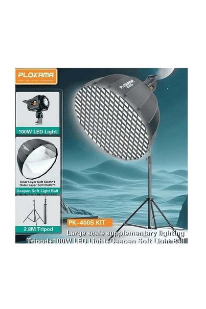 PK-400S Kit-B Deep Octa Quick Folding Softbox light with Grid and Cloths
