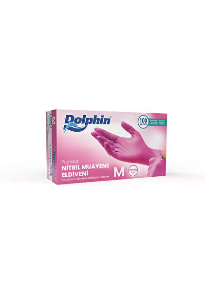 Vivie DolphinDeverb　超美品 Dolphin Mavi Nitril Eldiven Pudrasız (M) 100'lü Paket Fiyatı