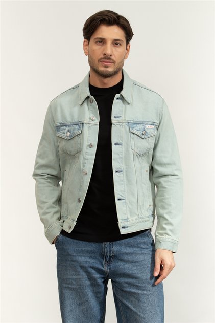 Seaglass Classic Trucker Erkek Kot Mont Mavi