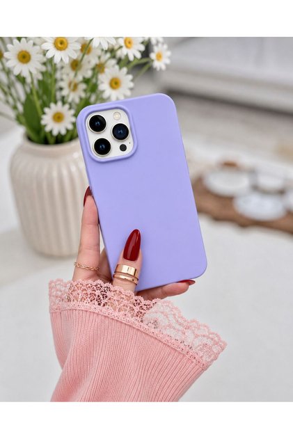 iPhone 16 Pro Max Case with Velvet Camera Raised Launch Silicone Back Cover