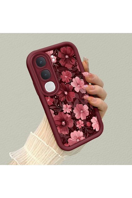 حافظة بنمط زهرة الربيع متوافقة مع Vivo Y31/Y21D، مقاومة للخدوش