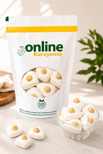 Lokum White with Hazelnuts - 500 Gr