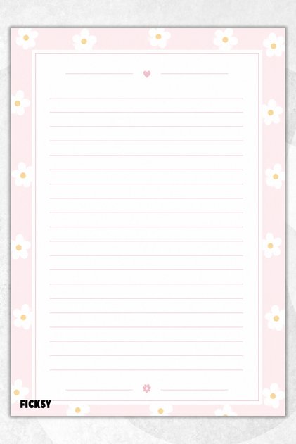 A4 Notepad Lined Notebook - 50 Sheets - Memopad - Notepad - Notepad - Note Paper