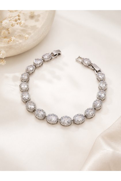 Archhazel Jewelery Zircon Stone Steel Tennis Bracelet