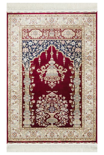 EKO HALI Isfahan Seccade ISF SCD 01 Red Klasik Desenli Yüksek Kalite Sık Dokuma Seccade