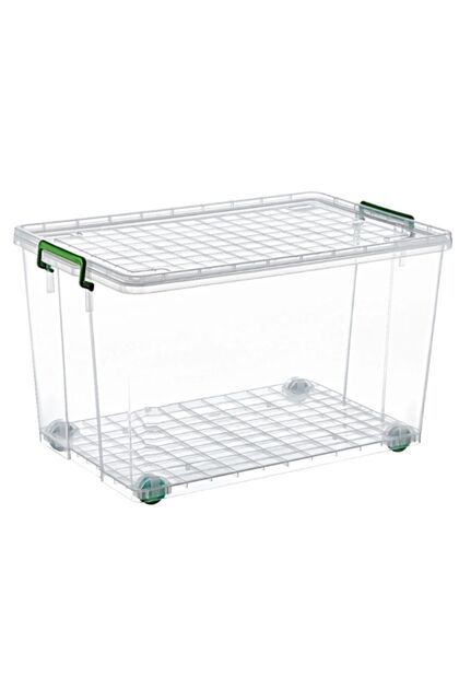 Mega Plastic Wheeled Storage and Organizing Box 70 Lt.