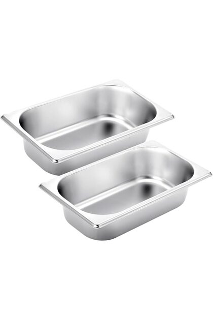 2 Pack Non-Stick Stainless Steel Loaf Pans 9.5 x 5 Inch - Durable Oven Safe Bakeware for Bread, Meatloaf,