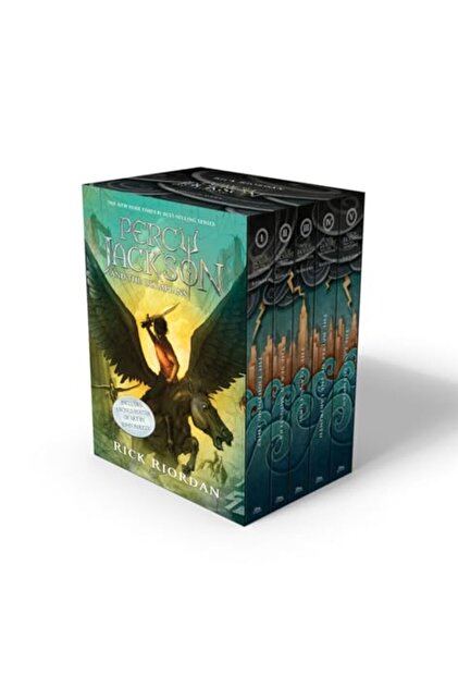 Percy Jackson and the Olympians 5 Book Paperback Boxed Set (مع الملصق)