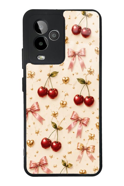Gm 24 Pro Cherry Ribbon Luxe Design Glossy Phone Case