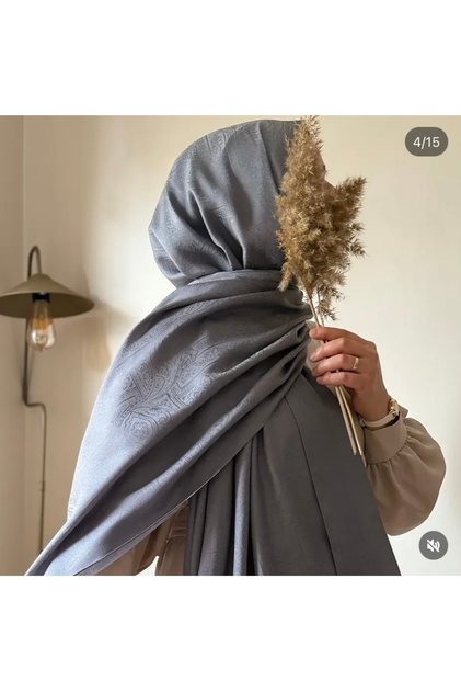 شال ناعم منقوش بنمط مونوغرام عرقي | شال حجاب ناعم الملمس، خفيف الوزن، مناسب لجميع الفصول