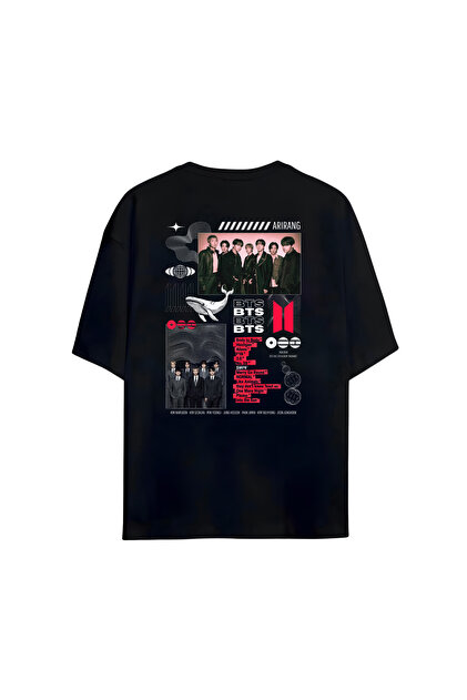 Kpop Bts Printed Trend Oversize Unisex Cotton T-Shirt | Specially Designed High-Quality Printed T-Shirt