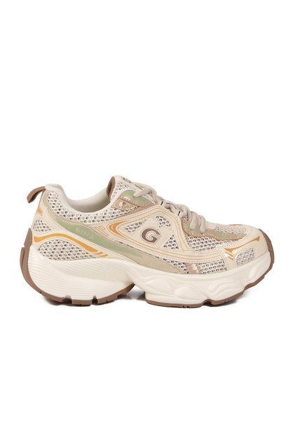 Beige Mesh Comfortable Women's Sports Shoes 26Y353 g