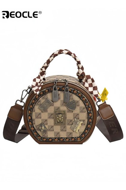 Women's Shoulder Bag Small Circular Crossbody Bags Small Tote Square Satchel Handbags Purse Fashion Handbag for Women