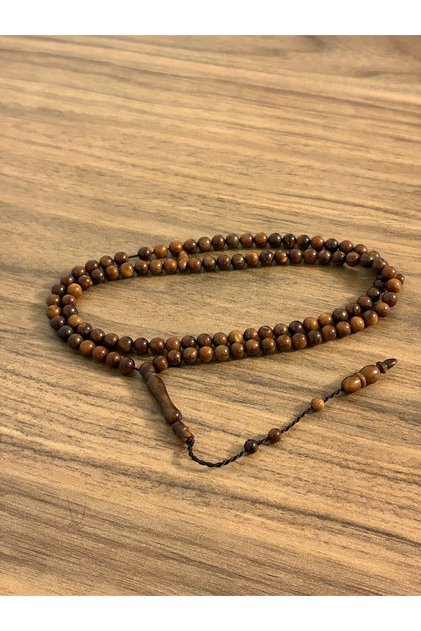 خرز صلاة طبيعي من الكوكا مقاس 6 مم، 99 حبة، سبحة صلاة