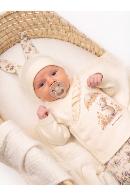 Tavşanli Baby Girl Premium 5-Piece Hospital Release Set