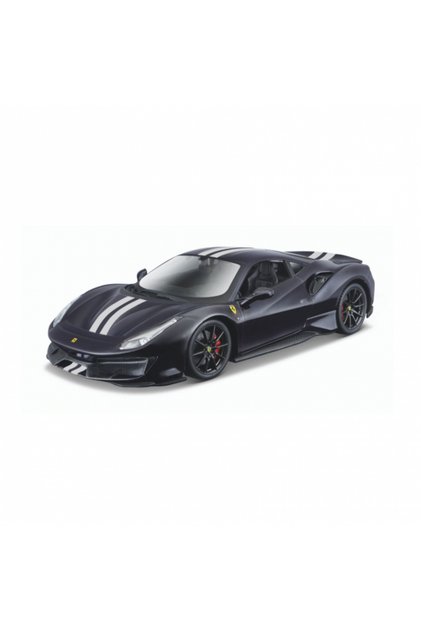 Macheta Ferrari 488 Pista bleumarin/gri - 1/24