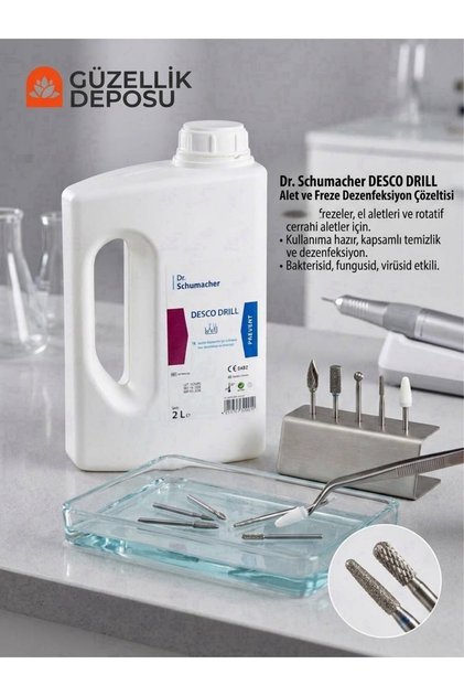 Dr. Schumacher Desco Drill Protez Tırnak Freze Ucu Dezenfektanı 2 L