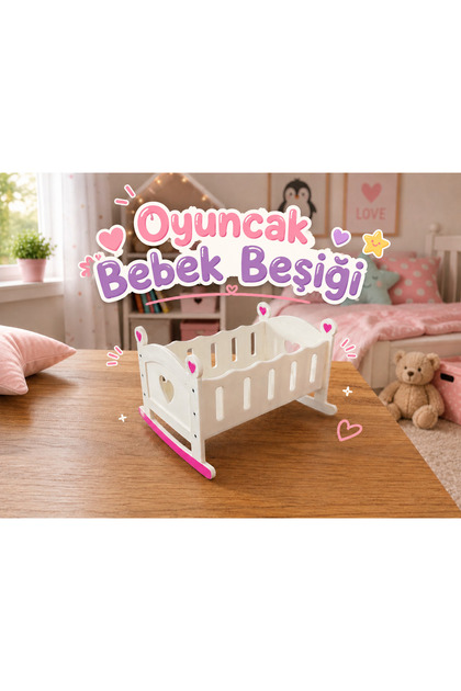 🎀 Mini Oyuncak Bebek Beşiği