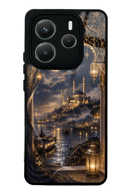 Xiaomi Redmi Note 14 5g Midnight Bosphorus Design Glossy Phone Case
